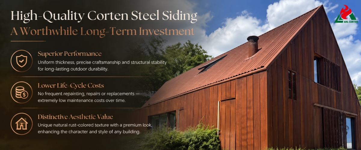 High-Quality Corten Steel Siding is a Worthwhile Long-Term Investment